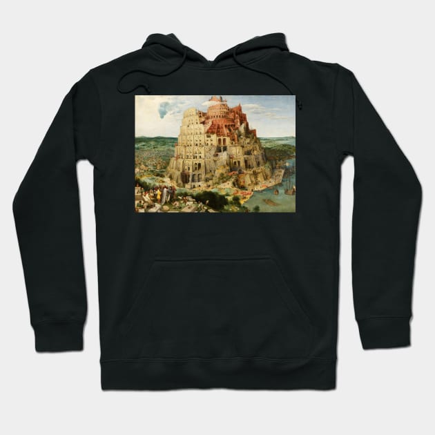 The Tower of Babel (Vienna) by Pieter Bruegel the Elder Hoodie by Classic Art Stall